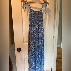 Smocked Maxi Beach Dress